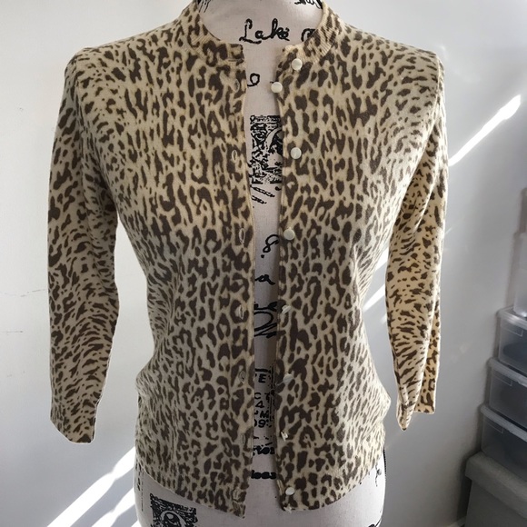 J. Crew Leopard Print Cardigan🐆 - Picture 2 of 5